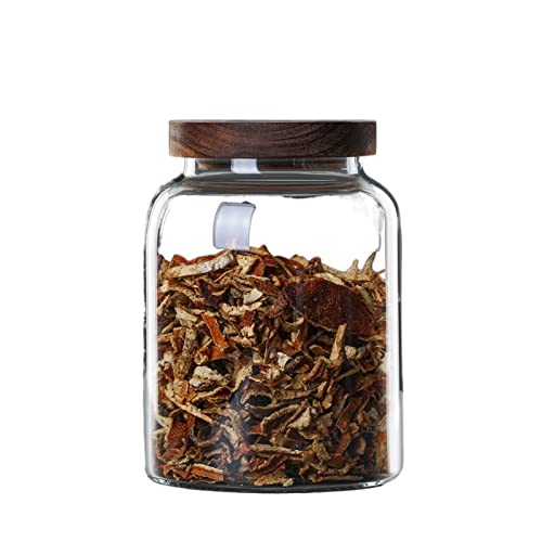 nihngvjm canisters Large Glass Jars of Grains and Dried Fruit Storage Bottle Moisture-proof Jam Jar Transparent Candy Jar Glass Container Decor S