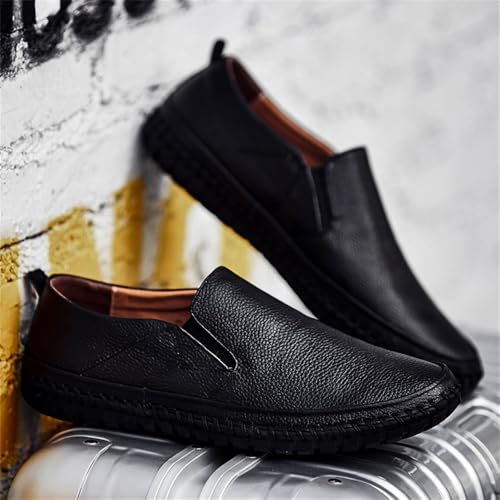 CHUUMEE Men's Penny Loafers Moccasin Driving Shoes Slip on Flats Boat Shoes Handmade Men's Casual Shoes4