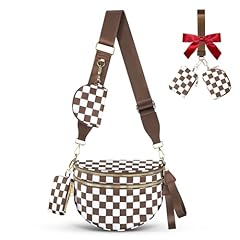 Checkered White Brown