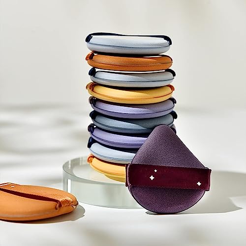 Image of Makeup Sponge Puff Set with Case - Ultra Soft Beauty Blender Sponges for Liquid, Cream & Powder - Reusable, Latex-Free, Low Absorption Makeup Pads - Easy to Clean, Face Puff Cleaner for Travel & Daily Use (Beauty Blender 7)