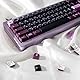 130 Tasten Lila Japanisch Tastenkappen Set – Hochwertige PBT-Tasten mit Sublimationsdruck, Cherry-Profil, für ANSI US Layout Mechanical Keyboards – Ideal zum Individualisieren