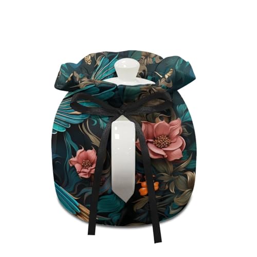 Image of Hummingbird Tea Cozy Foldable Teapot Dust Cover Keep Warmer Teapot Protective Insulated Soft Cover Kitchen Home Decor Accessory Tea Pots Cozy Decorative Accessories