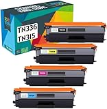Do it Wiser Compatible High Yield Toner Cartridge Replacement for Brother TN336 MFC L8850CDW MFC L8600CDW HL L8250CDN HL L8250CDW HL L8350CDW HL L8350CDWT MFC L8650CDW DCP L8400CDN DCP L8450CDW 4-Pack