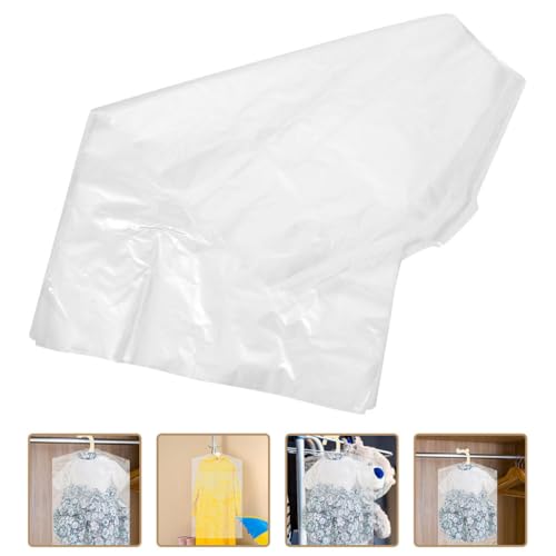 VOSAREA 40pcs Plastic Clothing Storage Bag Garment Covers for Travel Home Dry Cleaning4