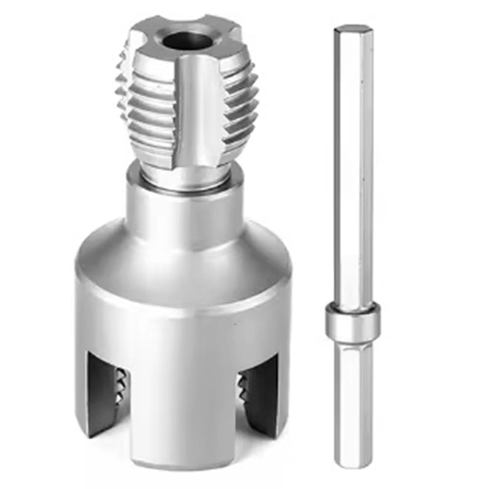 Littimoon DN15 DN20 Pipe Threading Tool Hex Shank Die Internal External Threads PVC Pipe Threader PPR Water Pipe Opener
