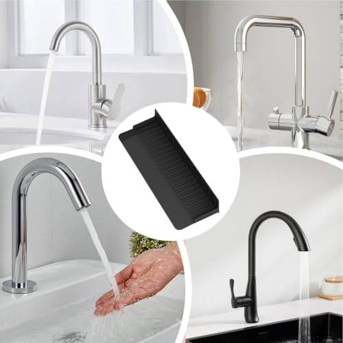 Protector salpicaduras de silicona inclinado con drenaje automático para fregadero 5