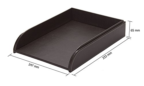 Osco Faux Leather Letter Tray - Bruin - Afbeelding 4