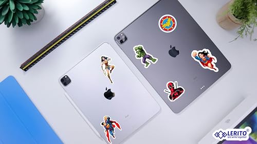 Image of 50PCS Superhero Stickers for Kids & Teens - Vinyl Decals | Waterproof Stickers for Laptops, Water Bottles, Bikes