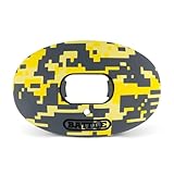 Battle Oxygen Lip Protector Mouthguard - Football and Sports Mouth Guard - Maximum Oxygen - Mouthpiece Fits With or Without Braces - Absorber Shield Protects Lips and Teeth, Limited Edition Camo Print, Yellow Camo