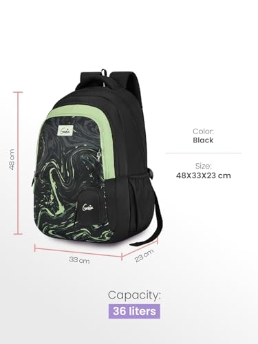 Image of Genie 19 inch Laptop Backpack for Women & Girls | Spacious Office, College & Travel Bag | Water Resistant, Multi-Compartment with Padded Laptop Sleeve