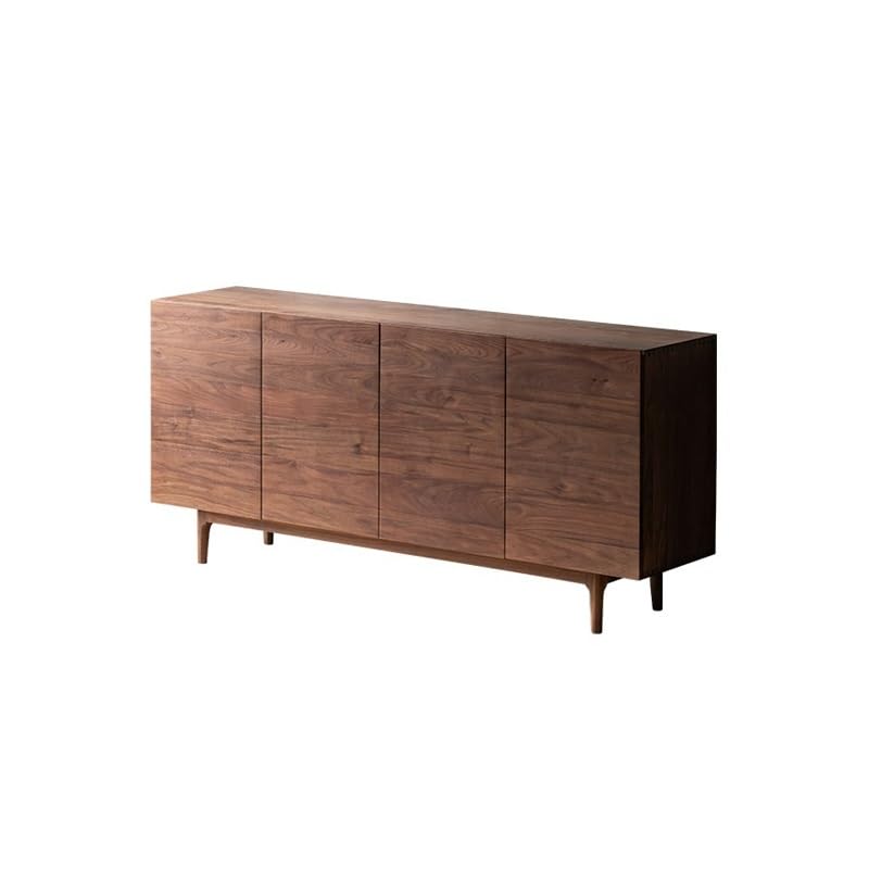 Mobile Bar Caffetteria Credenza da pranzo in legno massello, semplice mobiletto portaoggetti for soggiorno e ingresso Mobile buffet con contenitore