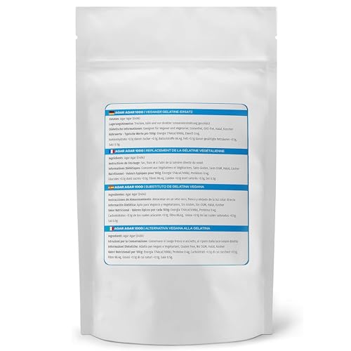 Mr.P Ingredients Agar Agar 100g Powder Vegan Gelatine Replacement Ideal for Jelly Mousse Molecular Gastronomy Gelling Agent Vegan Vegetarian Halal Kosher Non-GMO Resealable Pouche - Image 7