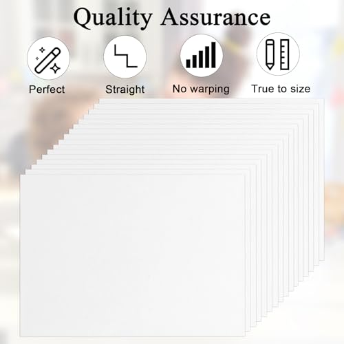 YAYODS 15 Stück A3 MDF Platten 3 mm - 420 x 300 x 3 mm Holzplatten zum Basteln - Holzplatte Weiß für Laser, CNC Router, Modellierung, Durchbrochenes, Laubsäge