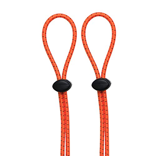 Swimming Goggles Bungee Strap Rope Buckle Tighter to Strengthen The Elastic Rope Buckle not Easy to Trip (Orange (2-Pack))