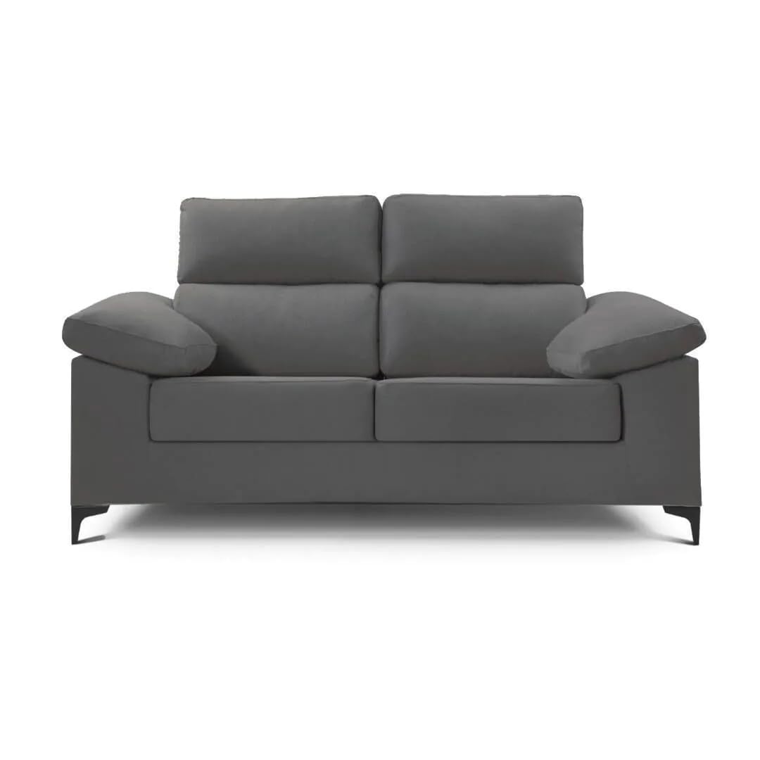 Sofá de 3 plazas Lucrezia gris marengo de 185 cm de ancho