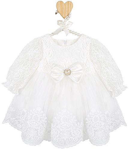 T.f. Taffy Taffy Baby Girl Newborn Christening Baptism, White, Size 0-3 Months #TOP2
