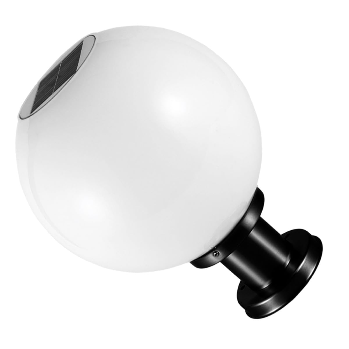Alasum Lampada Sfera Solare da Giardino con Base in Acciaio Inox, 20cm