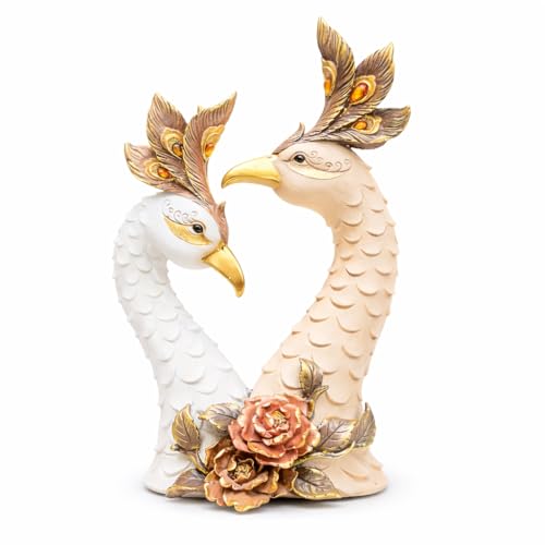 Image of ARMONIA Imperial Swan Elegance Couple Figurine Showpiece 29cm |Luxury Polystone Love Romantic Statue for Living Room,Wedding,Anniversary & Housewarming Gift (Included 1 Micofiber Cloth)
