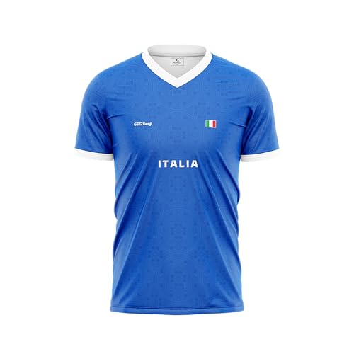 GenZGenji Italy Football/Soccer Jersey | National Team Supporters Edition 2026 (Blue) X-Large