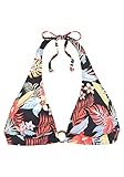 s.oliver red label bademode Herausnehmbare Softcups s.Oliver Damen Suki-10 Bikini, Blumendruck Schwarz, 40A/B