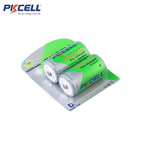 D Cells Ni-Mh Low Self-Discharge Batteries 9000Mah,8 Packs #TOP2