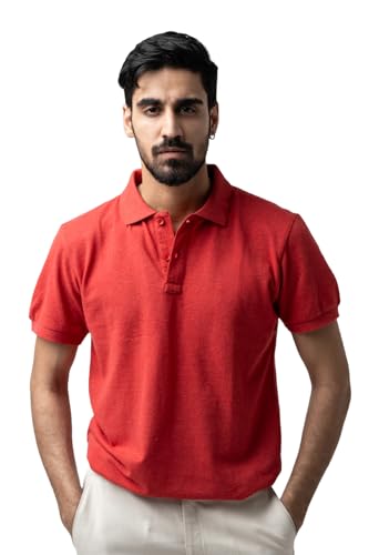 Image of Men's & Boys' Pure Cotton Polo T-Shirt - Half Sleeves, Regular Fit, Solid Plain Classic Polo Collar | Casual & Sportswear
