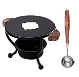 Wax Sealing Kit Melting Furnace Tool Wax Seal Warmer, Wax Seal Stamp Set with Wax Melting Spoon for...