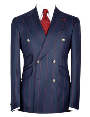 Veste de costume rayée homme pour un dîner élégant ou une sortie leisure