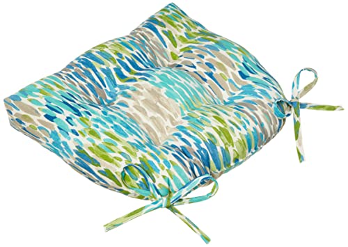 Pillow Perfect 620831 Abstract Indoor/Outdoor Tufted Wicker Chair Pad thumb #3