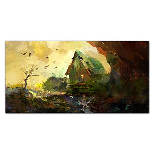 Décoration murale salon avec le tableau en verre acrylique Coloray Loger