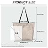 Jolamirel Art Lover Zippered Tote Bag Waterproof Large Work Tote Bags, Artwork Women's Purse Handbags Travel Totes, Z - Custom, One Size #5