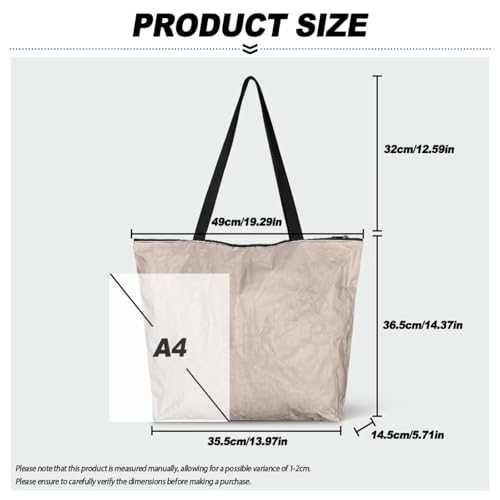 Image of Art Lover Zippered Tote Bag Waterproof Large Work Tote Bags, Artwork Women's Purse Handbags Travel Totes