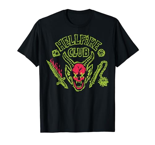 Stranger Things Hellfire Club Neon Logo Crossed Out Eyes T�V���c