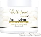 Cellufine® AminoFem® – 300 vegane Presslinge mit 8 essentiellen Aminosäuren nach Prof. Dr. Lucà-Moretti, ausgewogenes Aminosäuren-Profil, EAA Presslinge, vegan, zuckerfrei, nur 4 kcal pro Pressling