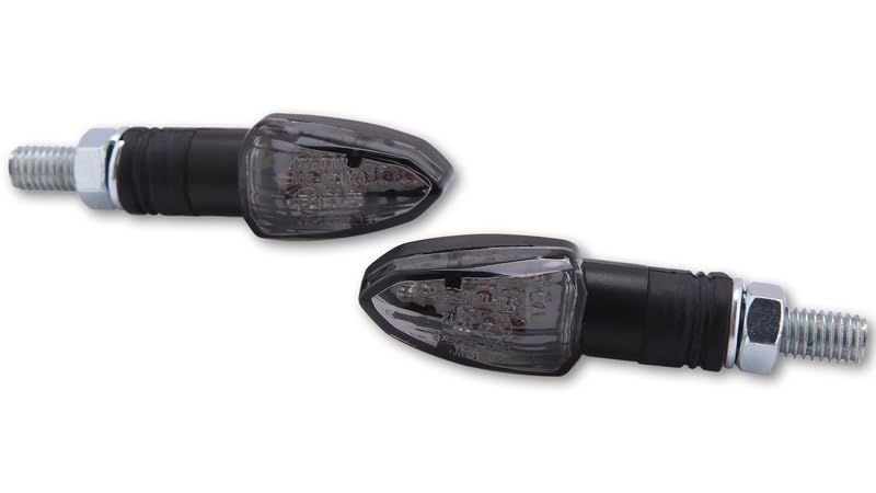 HIGHSIDER Smart Lizzard LED Blinker Körper Schwarz/Linse getönt (Paar), Vorne & Hinten