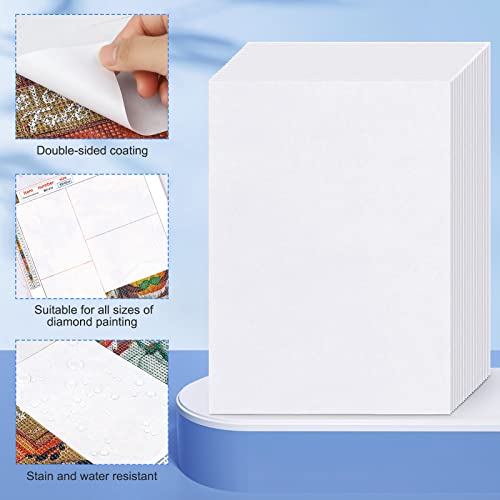 Mxjsua Diamond Painting Release Papers 6X4 Inch/15X10 Cm Diamond Canvas Art Paper Covering Double-Sided Non-Stick Replacement Cover Sheets Diamond Painting Accessories And Tools For Adult Kid 50 Pcs #TOP2