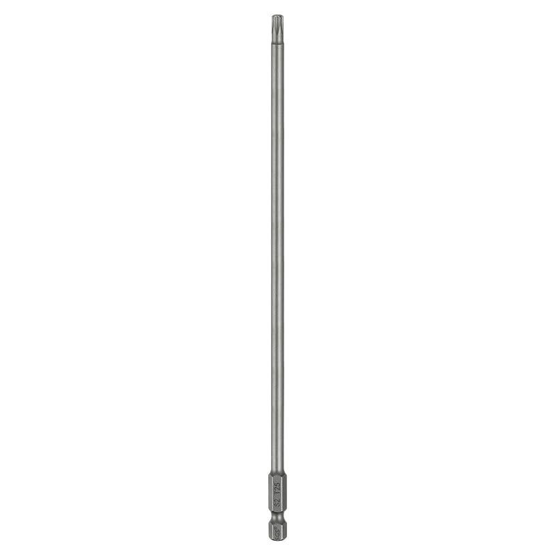 Bit de Chave Torx T25 com Ponta Magnética, Haste Sextavada de 12,7 mm e 200 mm, Aço S2, HARFINGTON, 1 peça