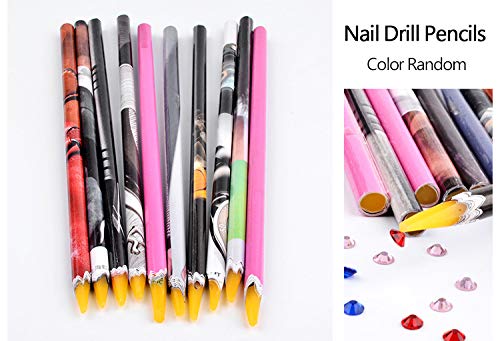 2800Pcs SS4-SS16 Mixed Sizes AB Crystal Rhinestones - Color Super Shiny Nail Art Flatback Crystals with Wax Rhinestone Pen Tweezers for 3D Nail Art Decorations Face Makeup Phone Shoes (Orange Red AB)