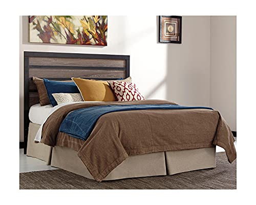 Signature DESIGN BY ASHLEY Furniture - Harlinton Panel Headboard - Queen/Full Size - Component Piece - Contemporary - Headboard Only - Warm Gray/Charcoal - Image 2