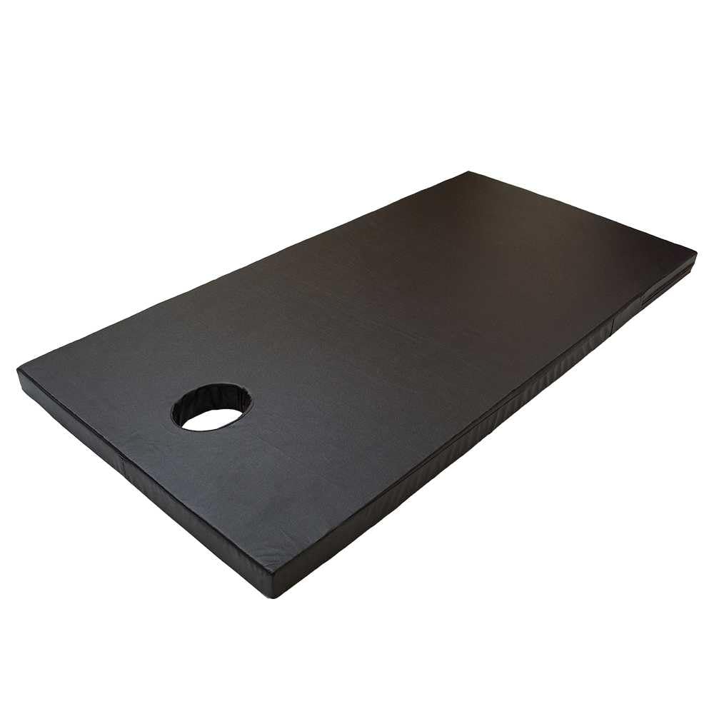 Matelas pour massage thaïlandais avec trou pour le visage & coussin - 200 x 100 x 7 cm pour massage, massage thaïlandais, physiothérapie, spa, yoga, sport