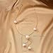 Long Pearl Necklaces for Women Fashion Large Round Balls Pearls Drop Lariat Necklace Dainty Boho Pearls Beads Body Chain Plus Size Trendy Jewelry Gifts (Gold)