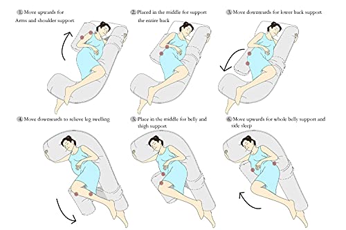 Insen Pregnancy Pillow,Maternity Body Pillow With Pillow Cover,H Shaped Body Pillow For Pregnant Women (57In, Orgnanic Cotton) #TOP4