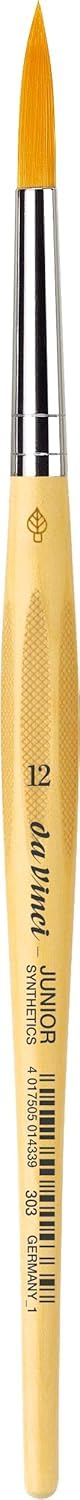 Davinci GH303 Junior Synthetics Pinceau de Peinture Rond Série 303, NO.1, 2, 3, 4, 5, 8, 12 et Série 304 NO.8