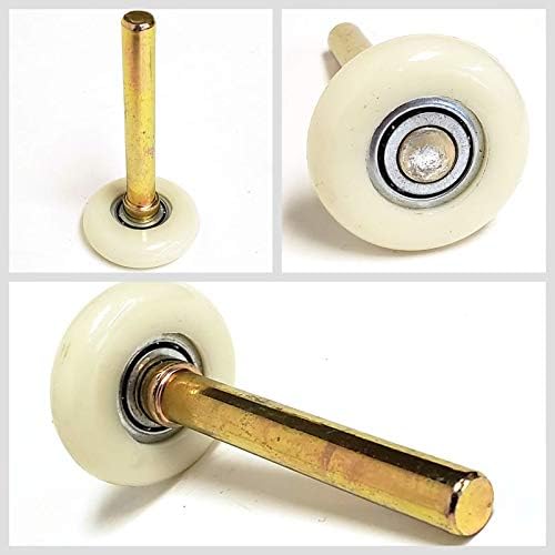 6 Set x Transglobal Mild Steel Roll Up End Hinge (Black)+Nylon Roller (2.00") Works with Freight Trailer Truck Roll Up Door (TG-1209-A, TG-3228)