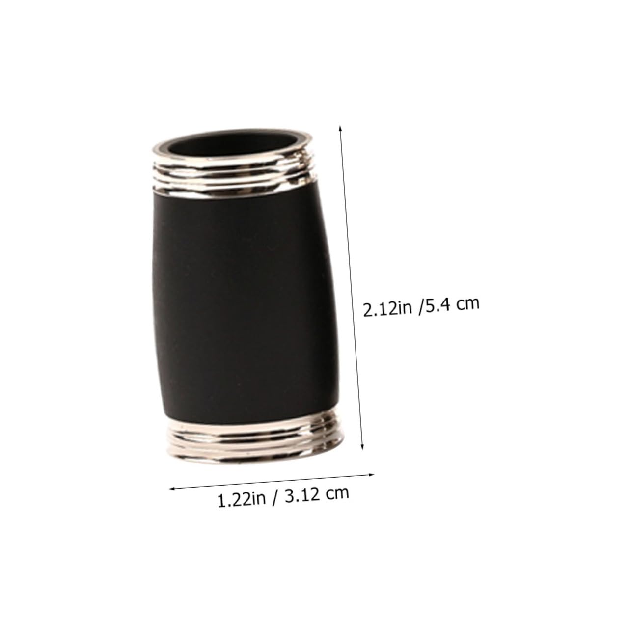 GOOHOCHY 2pcs Treble Pitch Clarinet Two Section Tubes Integral Molding Smooth Surface Air Tightness Durable Musical Instrument Accessories for Clarinet Players