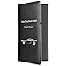 BASENOR Car Insurance and Registration Holder, Leather Magnetic Water Resistant Auto Document Wallet, Black