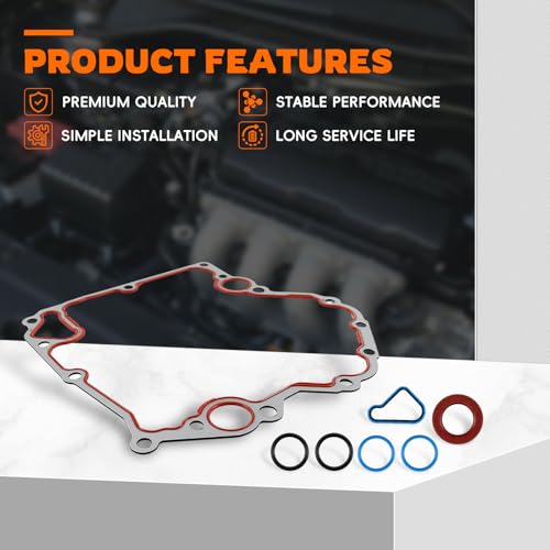 Image of GoaMotors TCS46000 Timing Cover Gasket Set Fit for Jeep Grand Cherokee 1999-2003 Fit for Dodge Dakota 2000-2003 Durango 2000-2003 Ram 1500 Pickup 2002-2003