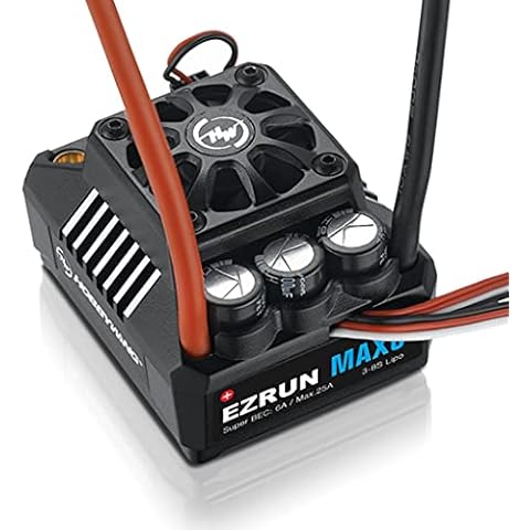 Hobbywing Ezrun MAX6 ESC (3-8S) 1,6 Scale Waterproof Brushless ESC SKU:30105000 Cover