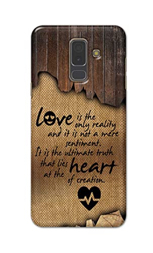 Image of PRINTFIDAA Love is The Only Reality and It is Not Mere Sentiment Printed Designer Hard Case for Samsung Galaxy A6 Plus (2018) (6.0 inch) / Samsung J8 (2018), J810F / DS Back Cover -(e) RPM1010