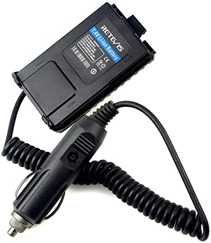 Retevis Rt-5R Car Charger Battery Eliminator Compatible With Baofeng Uv-5R Uv-5R+ Uv-5Ra Uv-5Ra+ Uv-5Rb Uv-5Rc Uv-5Rd Uv-5Re Uv-5Re Plus Retevis Rt-5R Rt-5Rv Walkie Talkies (1 Pack) #TOP1
